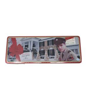 Elvis Presley 1998 Russell Stover Christmas Tin Vintage New Old Stock Sealed